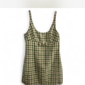 Y2K Urban Outfitters tweed print sleeveless mini jumper/dres size large